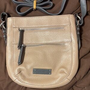 Tignanello Tan Leather Crossbody Bag